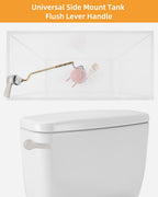 Hibbent Universal Metal Front Mount Toilet Handle Replacement Kit
