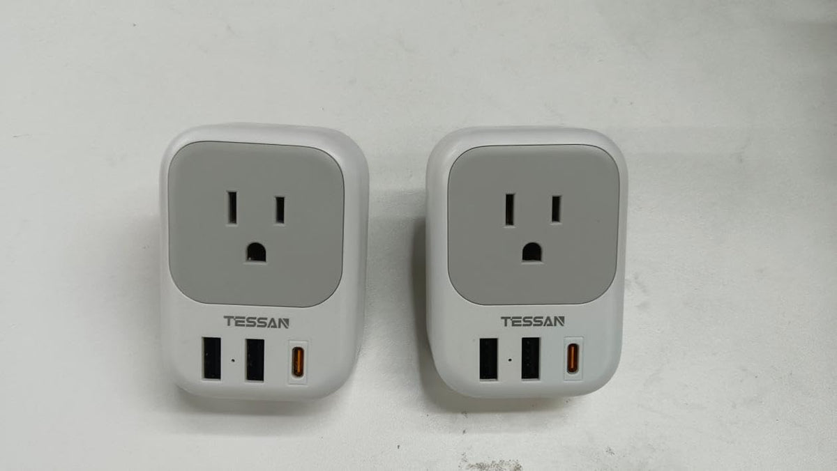 TESSAN European Travel Plug Adapter 2 Pack, Type C Plug