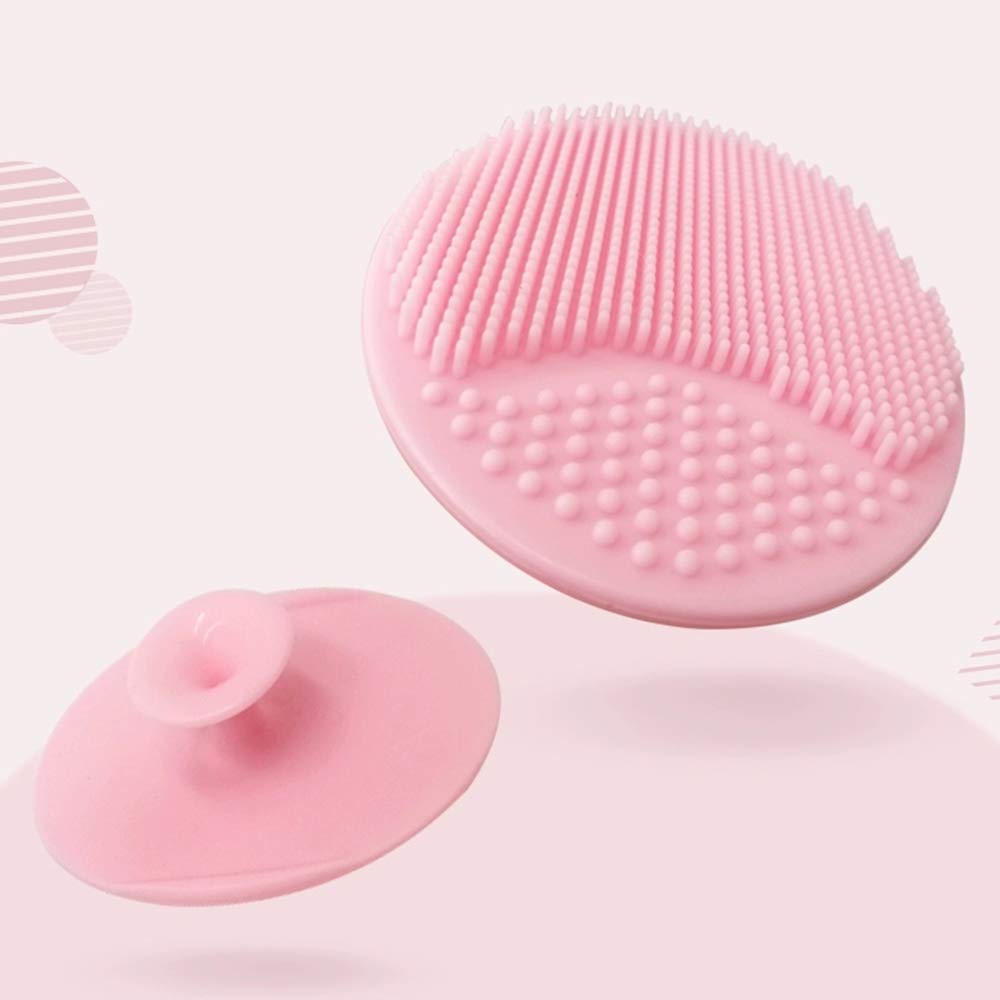 Baby Bath Brush, Baby Cradle Cap Brush, Silicone Massage Brush, Silicone Scrubbers Exfoliator Brush, Baby Skin Scrubbers Essential for Dry Skin, Cradle Cap and Eczema 2 Pack (Small-Blue&Green)