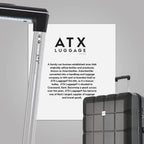 ATX Luggage Extra Large Suitcase Super Lightweight Durable ABS Hard Shell Suitcase with 4 Wheels and Built-in TSA Lock (Black, 32 Inches,132 Liter)