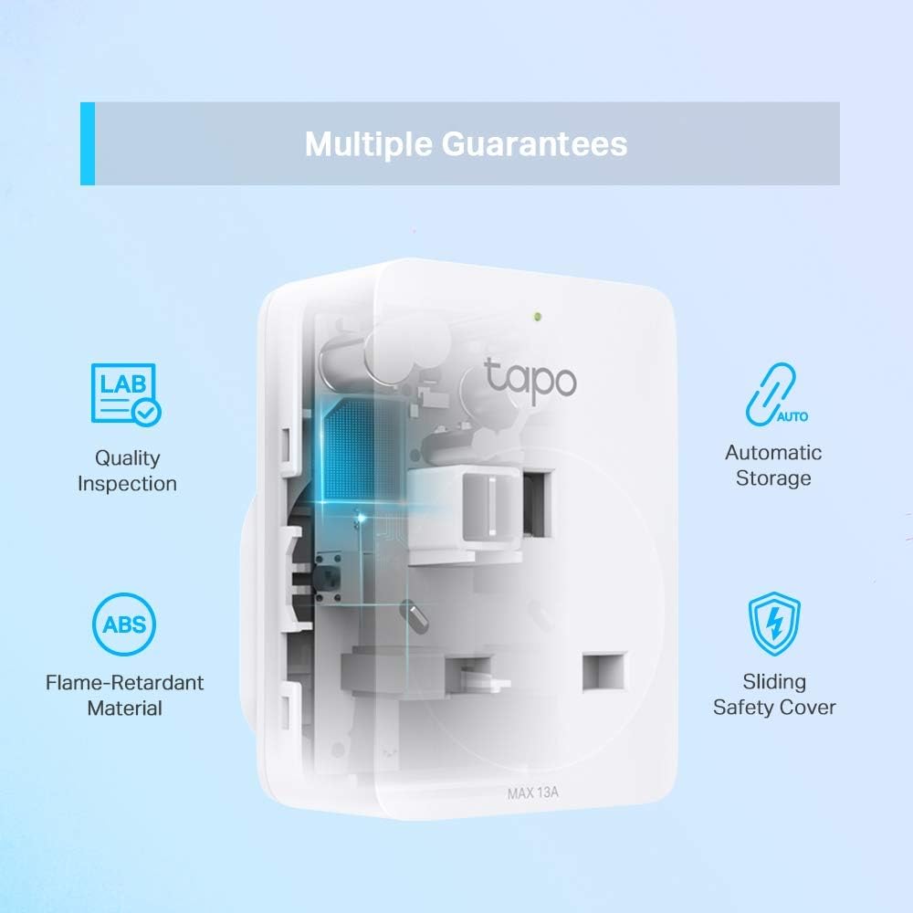 Tapo P100(1-pack) Smart Plug, Mini WiFi Plug Works with Alexa & Google
