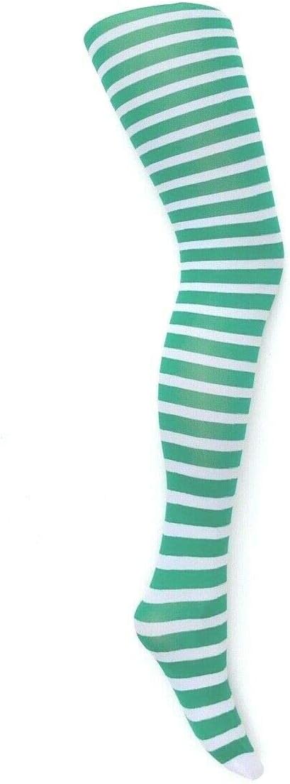 MYSASI Girls Striped Tights – Soft & Stretchy – Ages 6–14 – Perfect for School, Dance, Everyday Wear & Halloween - Kids Striped Machine washable tights - Halloween and party tights for kids