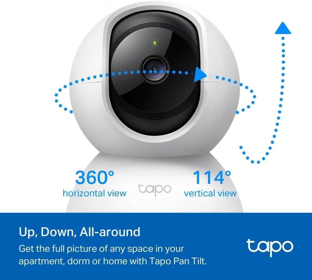 Tapo TC70 Full HD Pan/Tilt Indoor Security Camera Pet Camera House Security