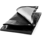 3 x 4 m Green Tarpaulin Waterproof Heavy Duty Tarp Sheet Cover, Groundsheet - Waterproof, Weatherproof, Frost-Resistant, UV Protection, Universal, Multipurpose, Reinforced Eyelets