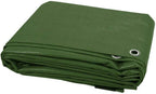 3 x 4 m Green Tarpaulin Waterproof Heavy Duty Tarp Sheet Cover, Groundsheet - Waterproof, Weatherproof, Frost-Resistant, UV Protection, Universal, Multipurpose, Reinforced Eyelets