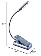 VAVOFO Rechargeable Reading Light, Clip on Book Light for Reading in Bed