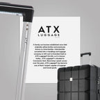 ATX Luggage Extra Large Suitcase Super Lightweight Durable ABS Hard Shell Suitcase with 4 Wheels and Built-in TSA Lock (Black, 32 Inches,132 Liter)