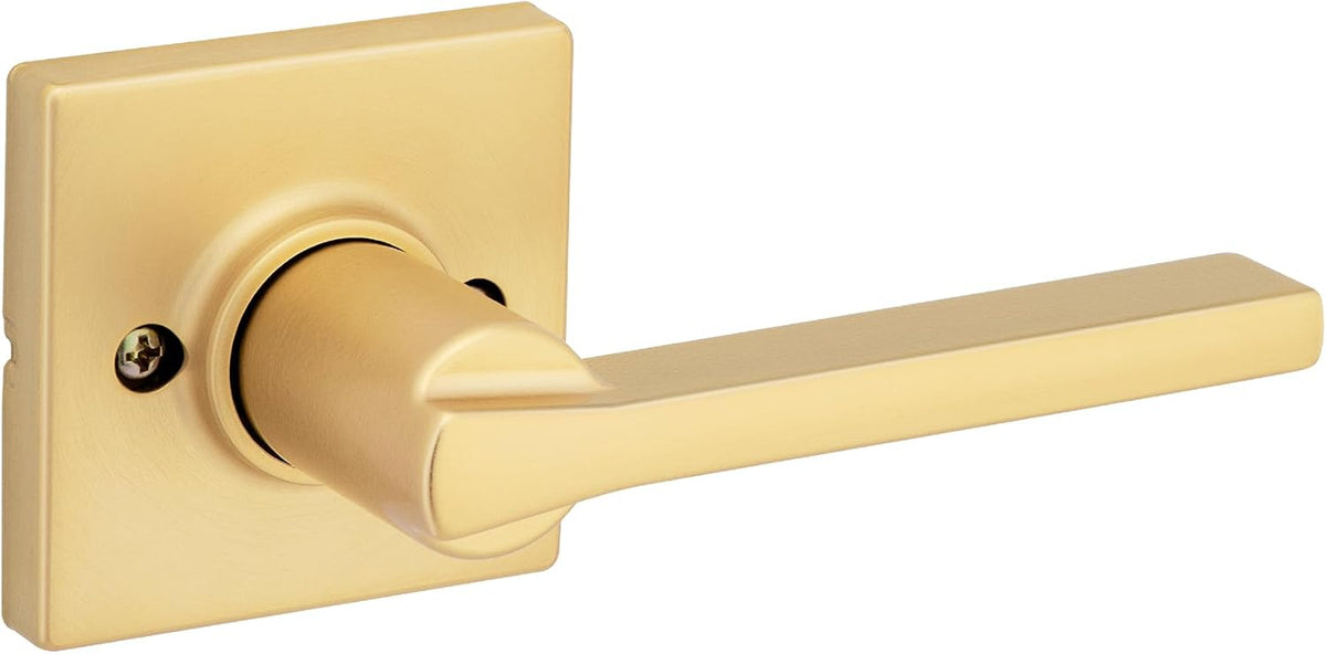 Kwikset Casey Privacy Door Lever with Lock, Matte Black