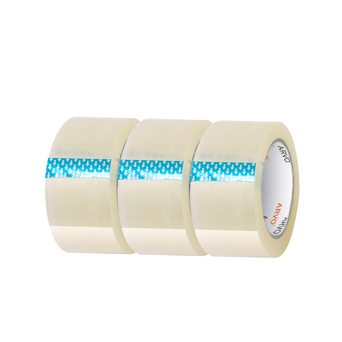ARVO Clear Packing Tape 6 Rolls with Low Noise (48mm x 60m) - Durable Parcel Sealing Tape for Packing Boxes, Secure Packaging for Moving House