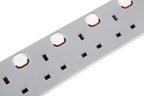 PRO ELEC PELB1768 4 Gang Individually Switched Extension Lead 10m, Grey, 4 Socket