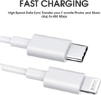 USB C to Lightening Cable 2Pack 2M MFi Certified, Fast Charging USBC i Phone Charger Lead for Apple iPhone 14 13 12 11 Pro Max X XR XS 8 Plus, for iPad- Type C to Lightening wire