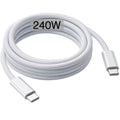 240W USB-C Charge Cable 2m, 6ft USB C to USB C Cable, Fast Charging Cord for Macbook Pro/Macbook Air/Neo, iPad Pro 12.9/11, 10th, iPad Air 5th/4th,Mini 7th/6th, iPhone 18/17/16/15/17e/Duo/Pro Max Lead