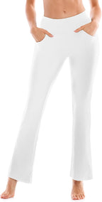 SINOPHANT Yoga Pants for Women Flared Leggings High Waisted Bootcut Trousers Womens Gym Wide Leg Workout Stretchy