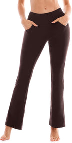 SINOPHANT Yoga Pants for Women Flared Leggings High Waisted Bootcut Trousers Womens Gym Wide Leg Workout Stretchy