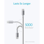 Anker USB C Charger Cable, 2-Pack 6 ft (1.8 m) USB to USB C Cable, USB A to USB C Braided Phone Charger Cable for iPhone 17/16/15, iPad Pro, Samsung Galaxy, and More(Black)