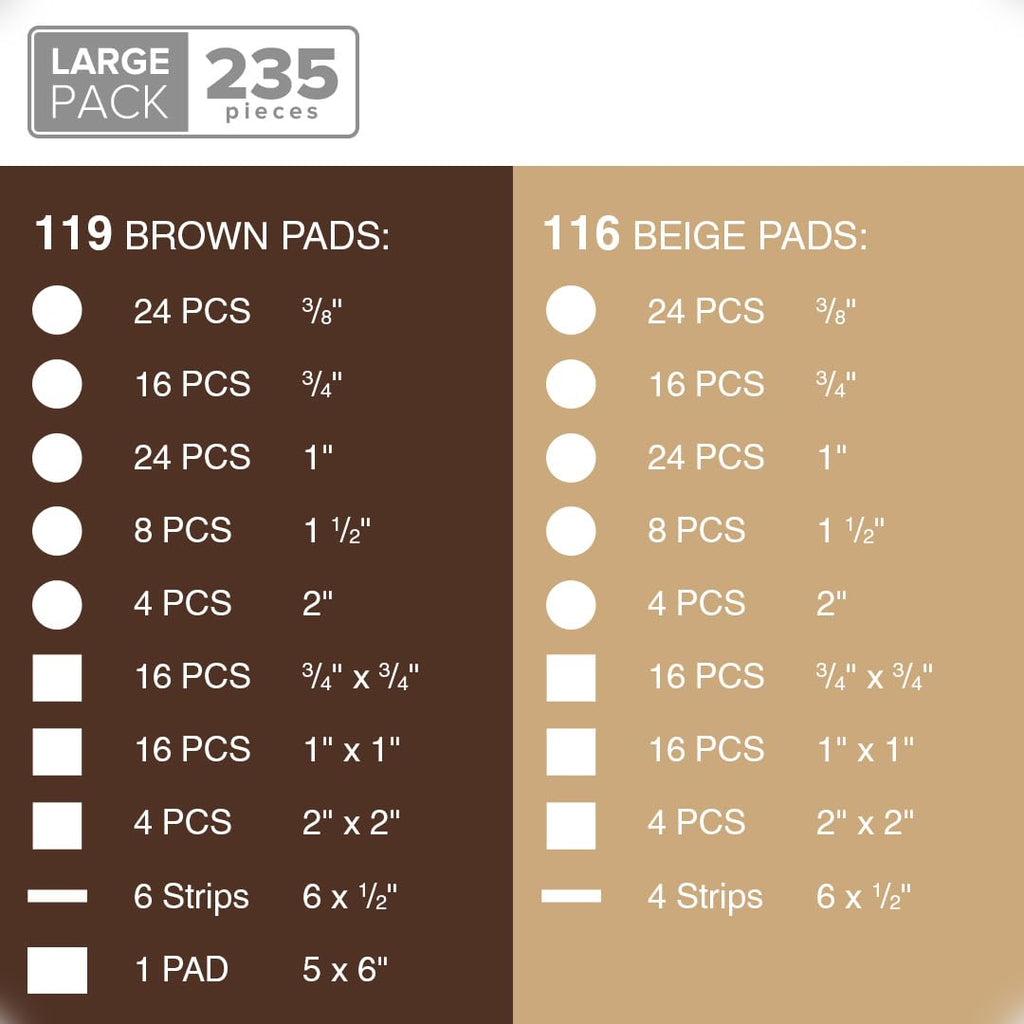 Felt Furniture Pads X-PROTECTOR 133 PCS Premium Furniture Pads - Felt Pads
