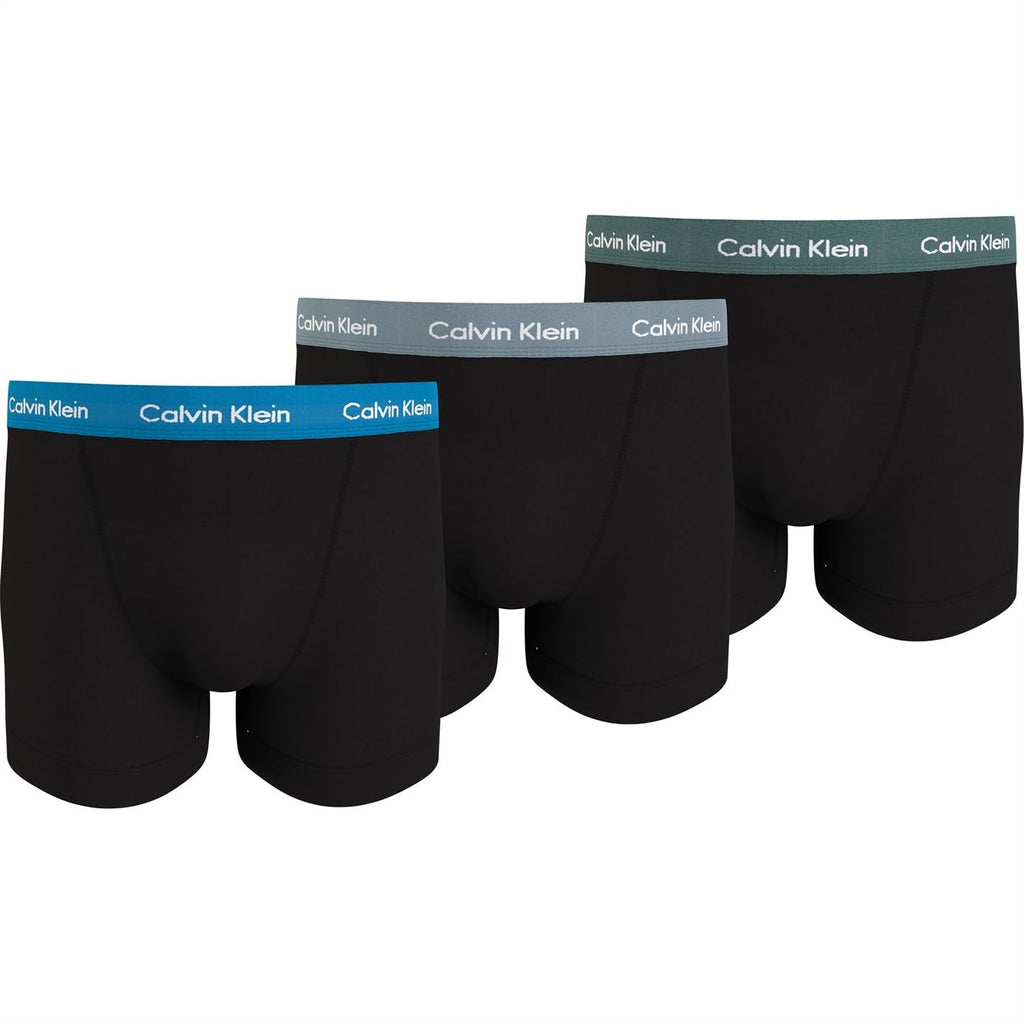 Calvin Klein Men’s 3 Pack Trunks with Logo Waistband