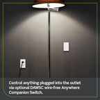 Leviton Decora Smart Switch, Wi-Fi, D315S-1RW, White