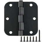 TDCHINGES Rounded Door Hinges 3.5" X 3 1/2 Inch Antique Brass 5/8" Radius