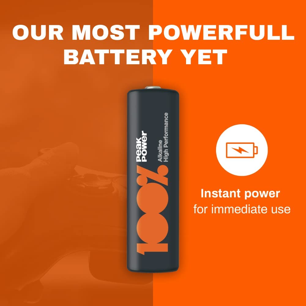 100PP AAA Batteries 40 Pack | Alkaline 1.5V Long-Lasting Power