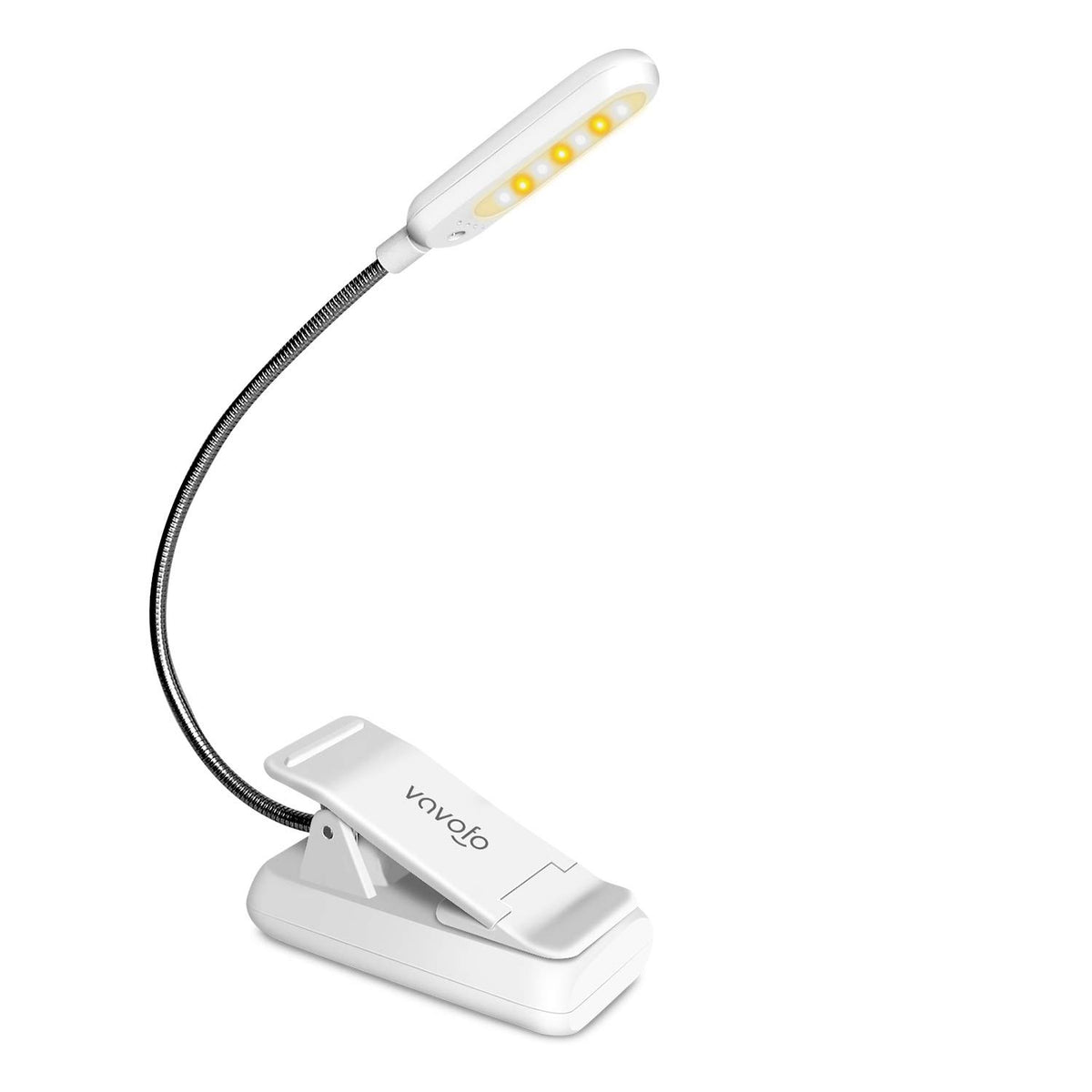 VAVOFO Rechargeable Reading Light, Clip on Book Light for Reading in Bed