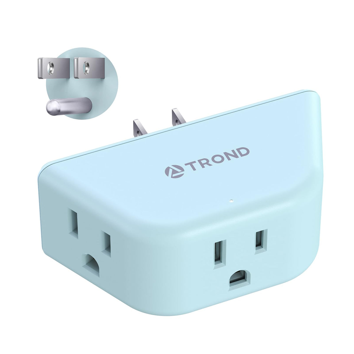 TROND Multi Plug Outlet Extender with USB, 2 Pack Plug Splitter