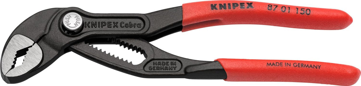 KNIPEX 87 01 250, 10 in. Cobra® Water Pump Pliers, Capacity 2 in.