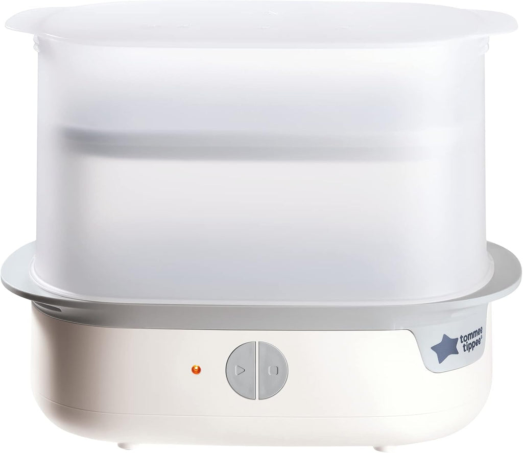 Tommee Tippee Electric Steam Baby Bottle Steriliser 5-Minute Cycle White