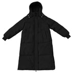 Winter Jacket Women Long With Hood, Plus Size Puffer Jackets For Women Uk,Ladies Coats And Jackets With Pockets Windproof Coats Black Parka Coat For Outdoor Hiking Travel