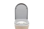 AQUALONA® Premium Thermoplastic Toilet Seat Soft Close Hardwearing Seat with Two Button Hinge Release D Shaped Easy to Clean Simple Installation Top and Bottom Fittings (Blue - D Shape)