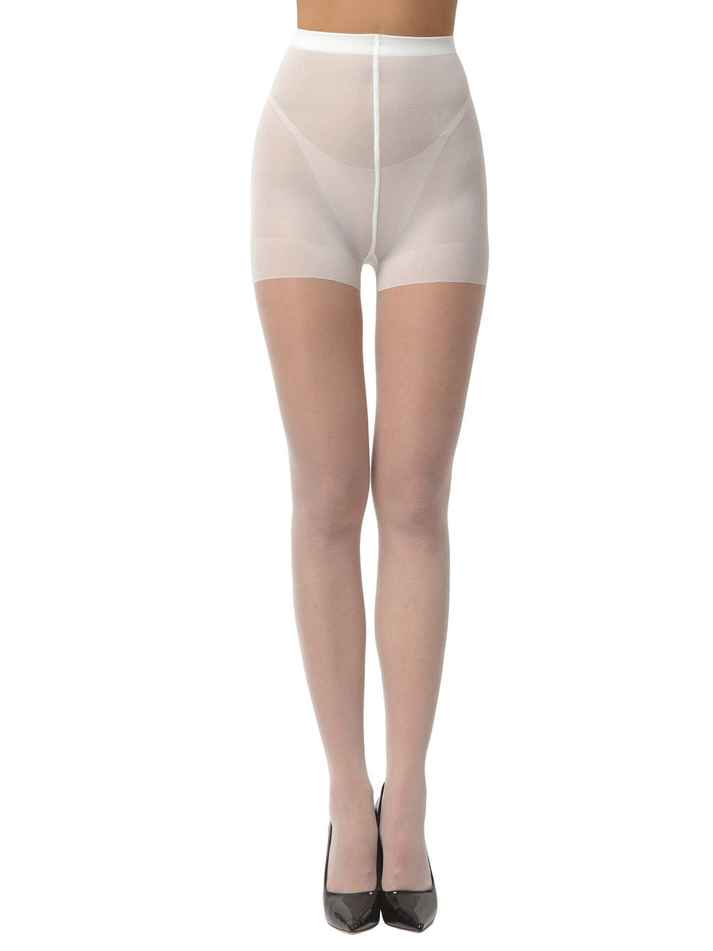 EVERSWE 3 Pairs 20D Women's Sheer Tights with Reinforced Toes