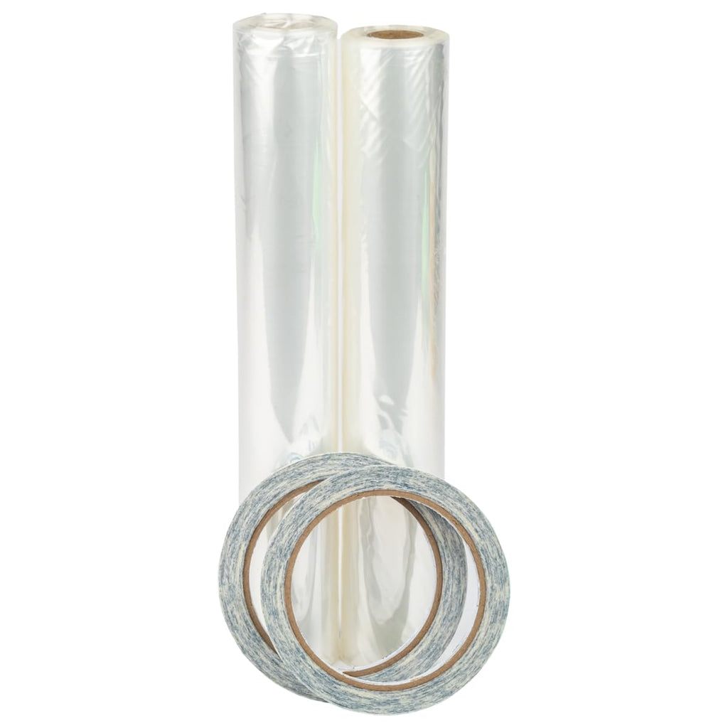 Duck MAX Strength Window Insulation Kit, Winter Window Seal Kit Fits up to 10 Windows, Heavy Duty Shrink Film Cuts to Size for Easy Indoor Installation, Window Tape Included,62 In. x 420 In., Clear