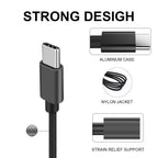 USB C Charger Cable 3M 2Pack Type C Charger Fast Charging 3A Lead Braided for Samsung Galaxy S23 S22 S21 S20 S10 S9 S8 A12 A13 A20e A21s A53 A70,Google Pixel 7 6,Huawei P30 P40,Sony Xperia,Switch,PS5