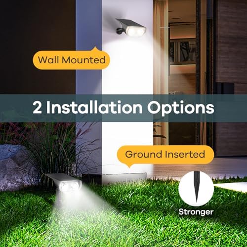 Linkind Halloween Solar Lights Outdoor Spotlight Waterproof RGB 2 Pack