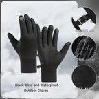 CRAZY SHARK Winter Warm Gloves, Windproof Water-Resistant Thermal Gloves