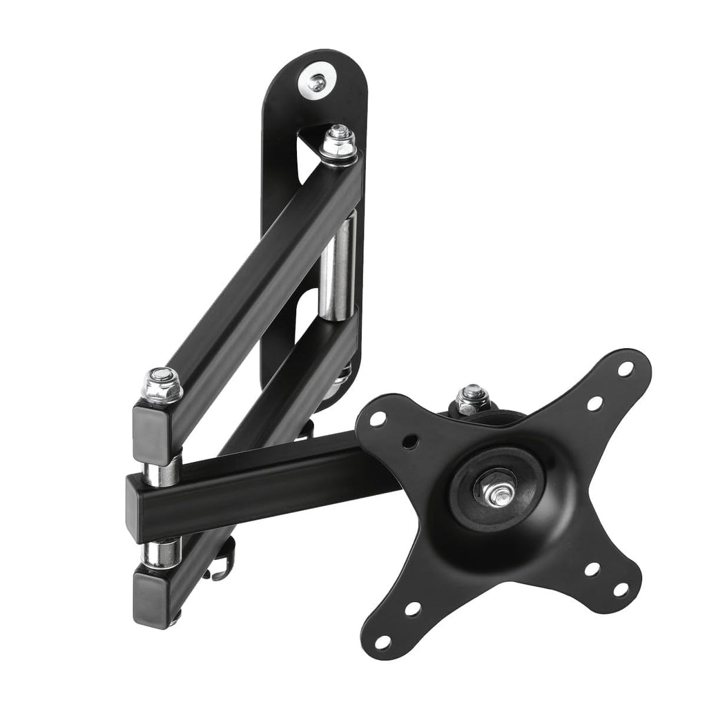 Suptek Full Motion TV Wall Mount Bracket for Most 13-30 inch TVs and Monitors, Flat and Curved TVs up to 28lbs, Tilt Swivel and 16.9 inch Extension, Max VESA 100x100mm, Black, MA2776