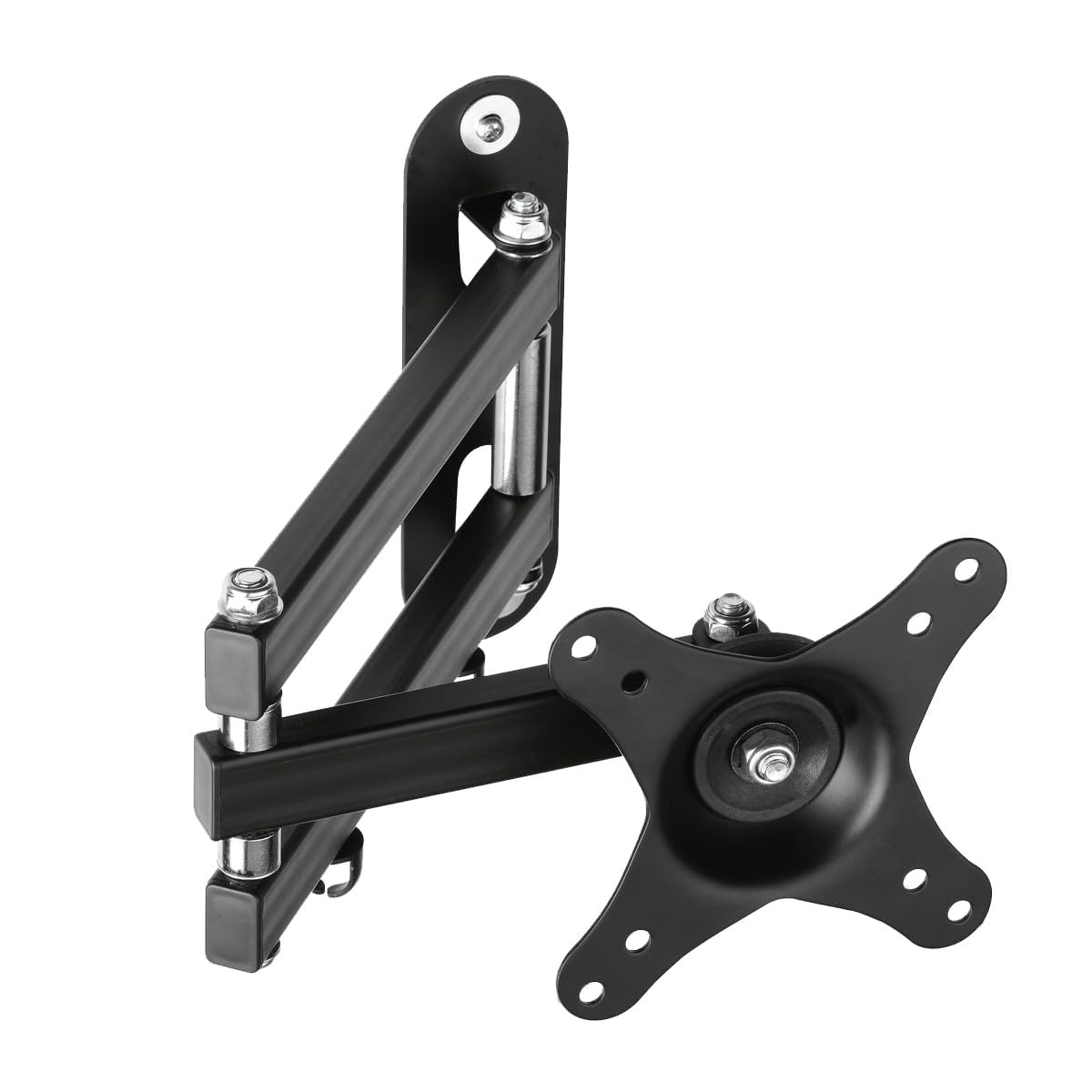 Suptek Full Motion TV Wall Mount Bracket for Most 13-30 inch TVs and Monitors, Flat and Curved TVs up to 28lbs, Tilt Swivel and 16.9 inch Extension, Max VESA 100x100mm, Black, MA2776