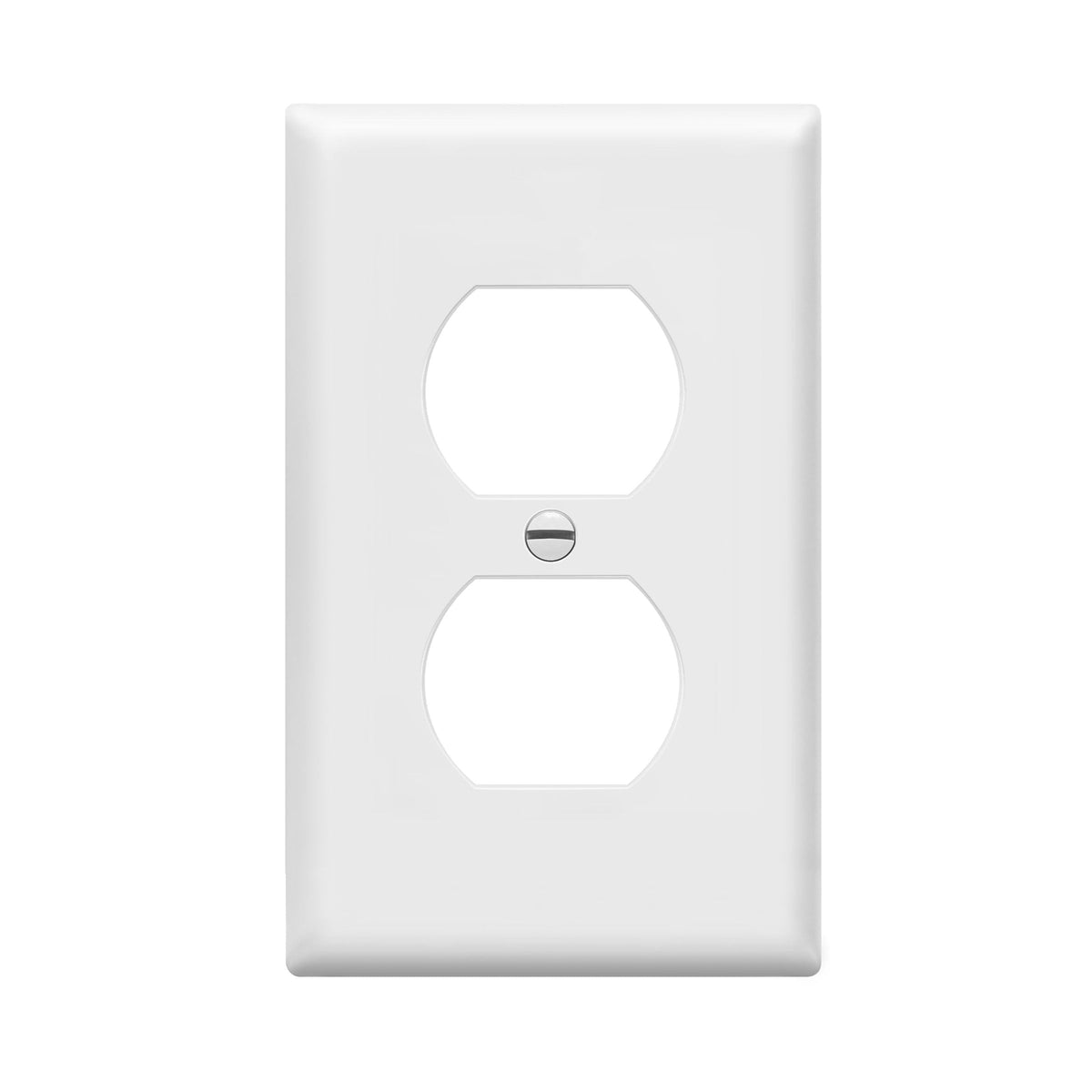 ENERLITES 10 Pack Outlet Covers Wall Plate for Duplex Receptacle, White