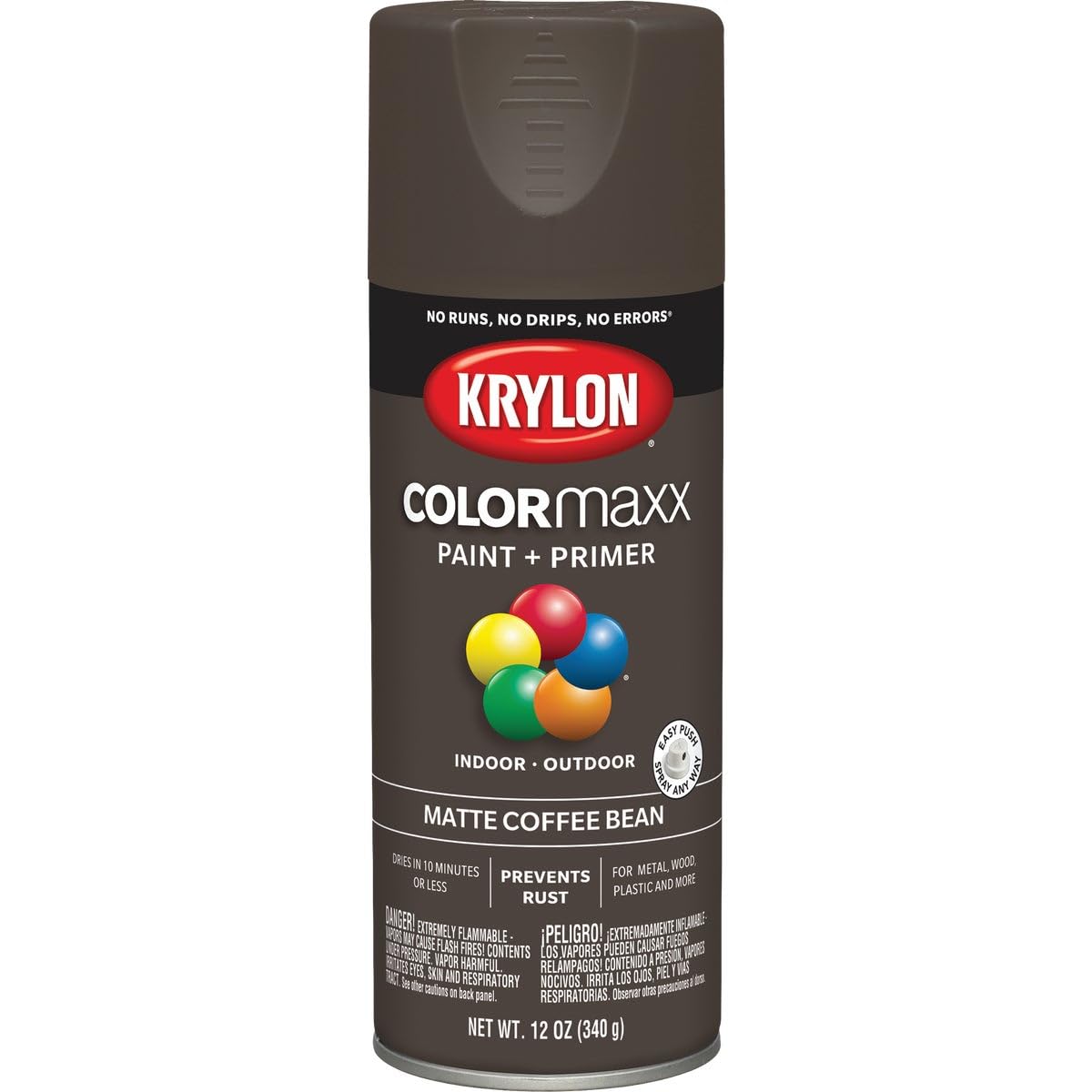 Krylon ColorMaxx 12 Oz. Gloss Spray Paint, Pumpkin Orange - 1 Each