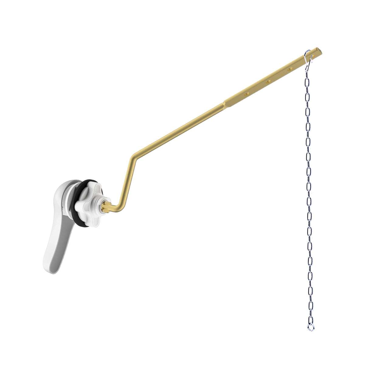 Hibbent Universal Metal Front Mount Toilet Handle Replacement Kit