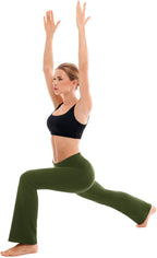SINOPHANT Yoga Pants for Women Flared Leggings High Waisted Bootcut Trousers Womens Gym Wide Leg Workout Stretchy