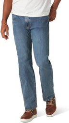 Wrangler - Mens Jeans - Regular Straight Fit - Authentics - Dark Stonewash