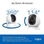 Tapo C200P2 2-Pack Full HD Indoor Security Camera Pet Camera House Security