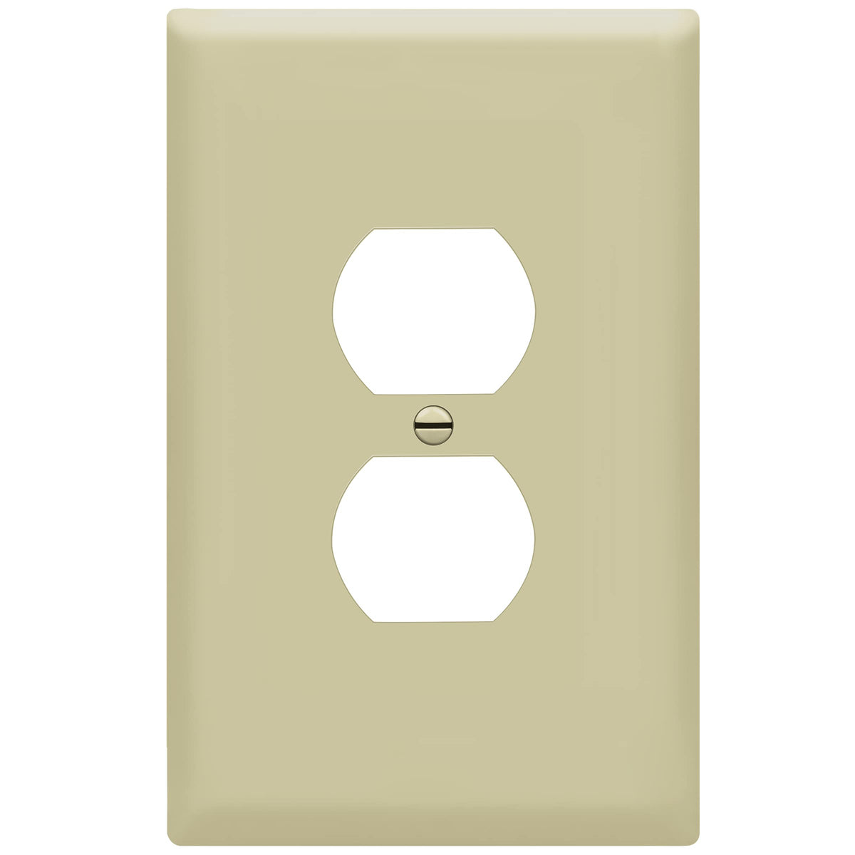ENERLITES 10 Pack Outlet Covers Wall Plate for Duplex Receptacle, White