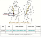 Boolavard Braces/Suspenders One Size Fully Adjustable Y Shaped With Strong Clips