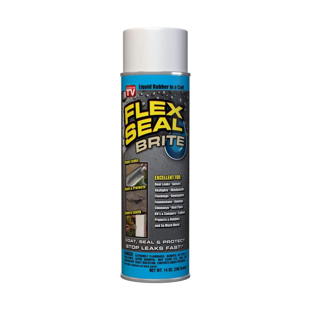 Flex Seal Spray Rubber Sealant Coating, Waterproof, Clear, 14 oz, 1-Pack