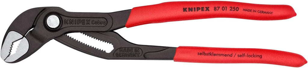 KNIPEX 87 01 250, 10 in. Cobra® Water Pump Pliers, Capacity 2 in.