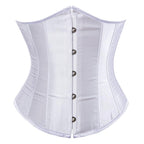 Kelvry Women's Satin Waist Cincher Lace up Boned Bustier Underbust Corset