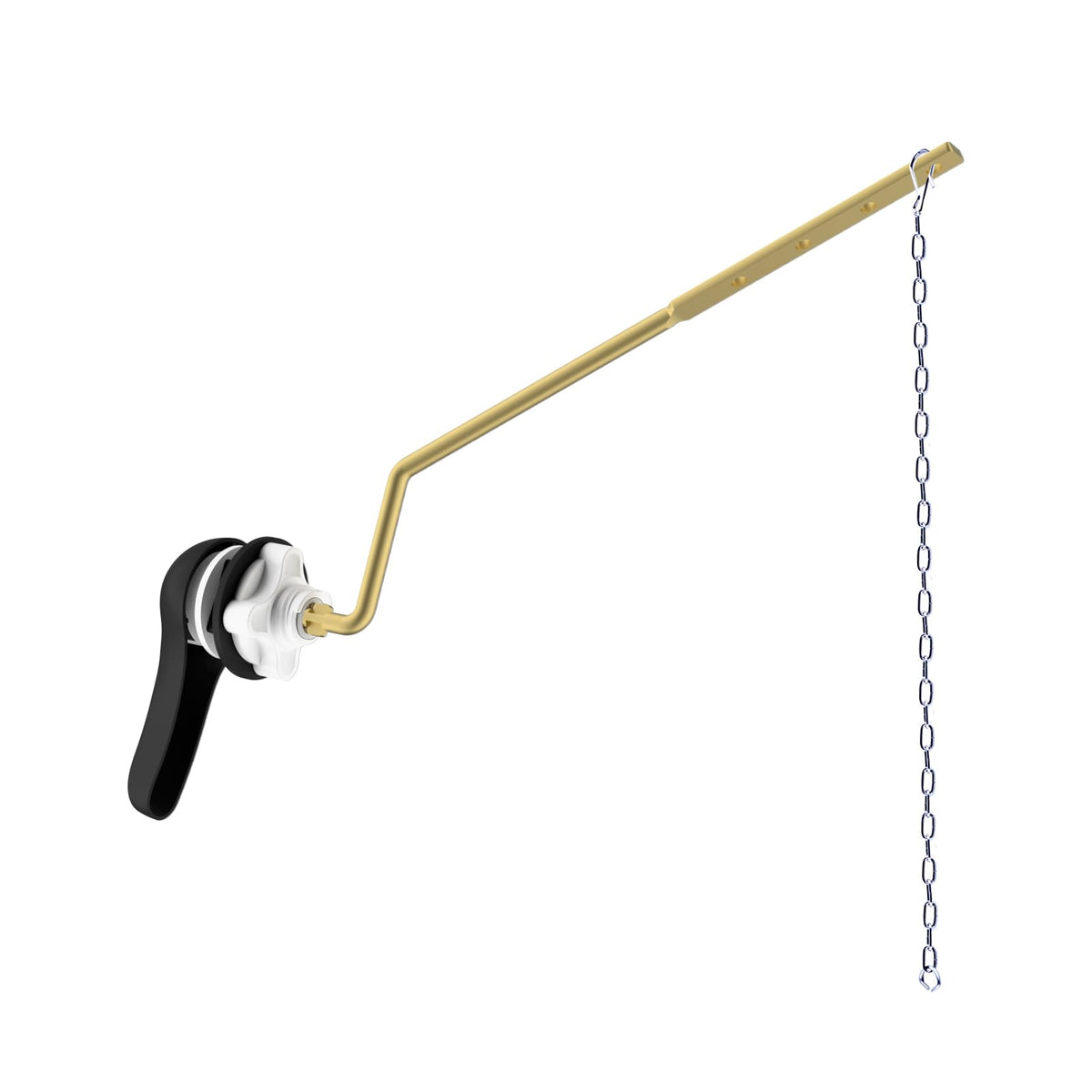 Hibbent Universal Metal Front Mount Toilet Handle Replacement Kit