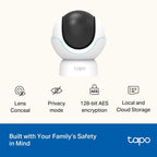 Tapo C200P2 2-Pack Full HD Indoor Security Camera Pet Camera House Security